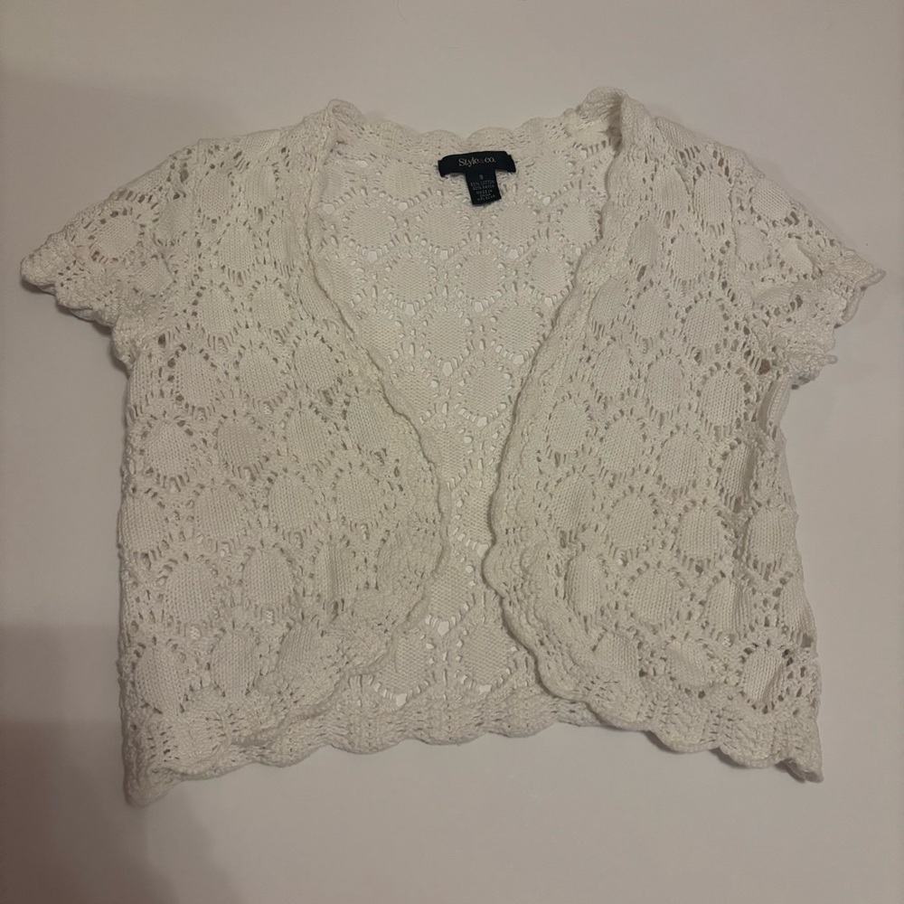Crochet Lace Cardigan Shrug